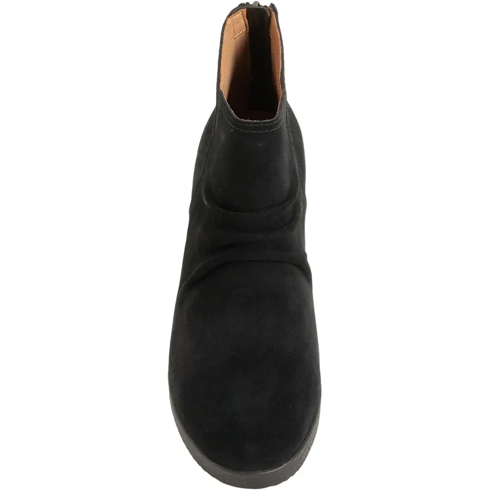 NEW‎ Dansko Women Boots  41 US 10 -10.5 Stephanie  Wedge Waterproof Suede  Black - Picture 2 of 6